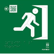 Señal Braille PVC Clase A Salida Puerta derecha
