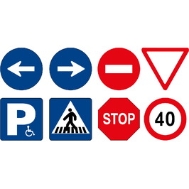 Señales para pilares de parking