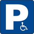 señal pilar parking estacionamiento
