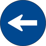 señal pilar parking sentido obligatorio izquierda