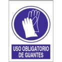 802AD10x15 Uso obligatorio de guantes