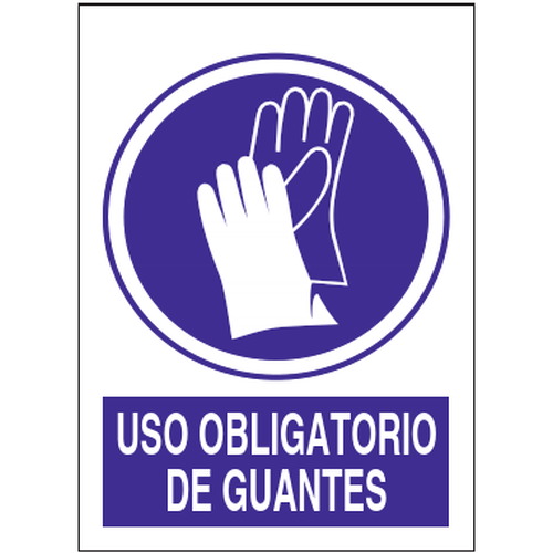 Señales de obligación y uso obligatorio en el trabajo. Disponibles en poliestireno blanco de 1mm, vinilo adhesivo y aluminio blanco de 0,8mm. Medidas: 210x290mm, 300x400mm, 400x600mm.