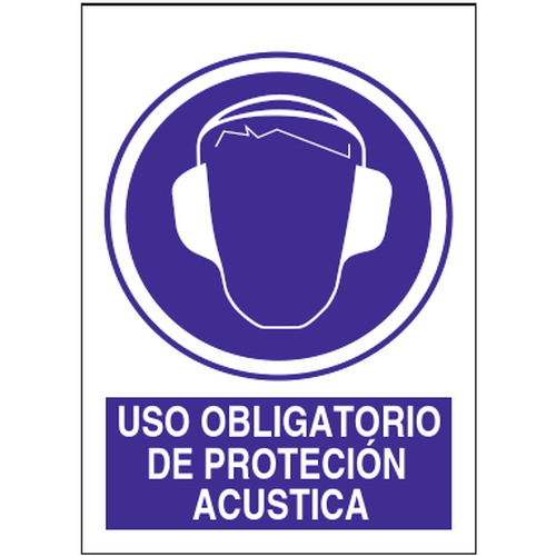 Señales de obligación y uso obligatorio en el trabajo. Disponibles en poliestireno blanco de 1mm, vinilo adhesivo y aluminio blanco de 0,8mm. Medidas: 210x290mm, 300x400mm, 400x600mm.