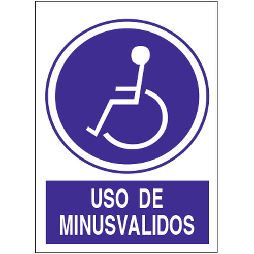 Señales de obligación y uso obligatorio en el trabajo. Disponibles en poliestireno blanco de 1mm, vinilo adhesivo y aluminio blanco de 0,8mm. Medidas: 210x290mm, 300x400mm, 400x600mm.