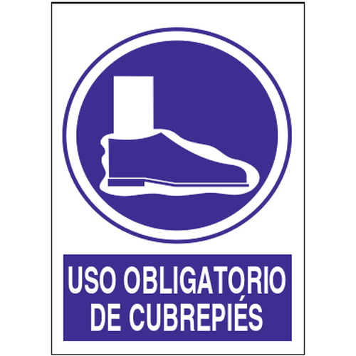 Señales de obligación y uso obligatorio en el trabajo. Disponibles en poliestireno blanco de 1mm, vinilo adhesivo y aluminio blanco de 0,8mm. Medidas: 210x290mm, 300x400mm, 400x600mm.