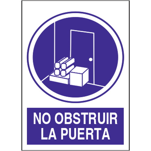 Señales de obligación y uso obligatorio en el trabajo. Disponibles en poliestireno blanco de 1mm, vinilo adhesivo y aluminio blanco de 0,8mm. Medidas: 210x290mm, 300x400mm, 400x600mm.