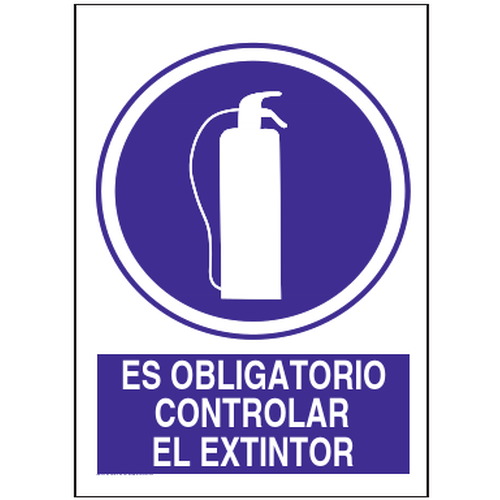 Señales de obligación y uso obligatorio en el trabajo. Disponibles en poliestireno blanco de 1mm, vinilo adhesivo y aluminio blanco de 0,8mm. Medidas: 210x290mm, 300x400mm, 400x600mm.