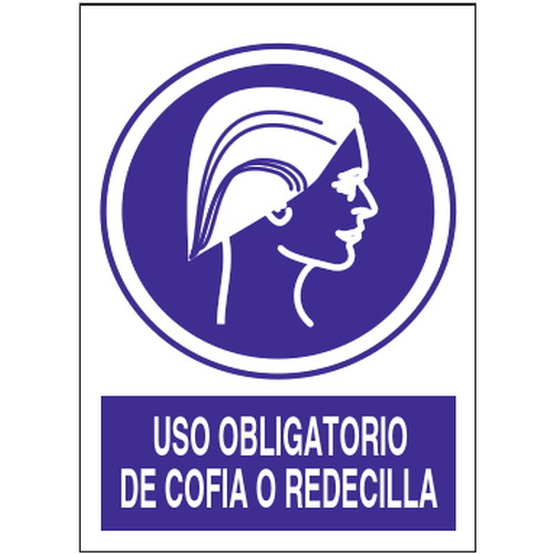 Señales de obligación y uso obligatorio en el trabajo. Disponibles en poliestireno blanco de 1mm, vinilo adhesivo y aluminio blanco de 0,8mm. Medidas: 210x290mm, 300x400mm, 400x600mm.