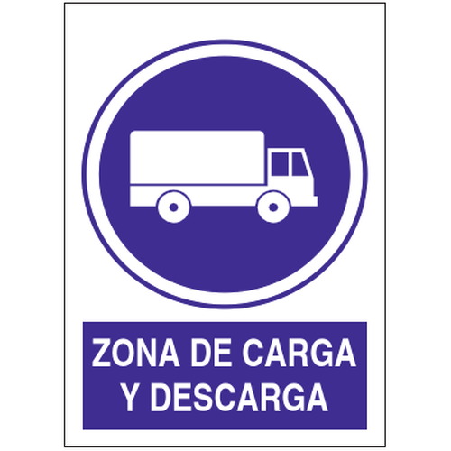 Señales de obligación y uso obligatorio en el trabajo. Disponibles en poliestireno blanco de 1mm, vinilo adhesivo y aluminio blanco de 0,8mm. Medidas: 210x290mm, 300x400mm, 400x600mm.