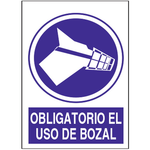 Señales de obligación y uso obligatorio en el trabajo. Disponibles en poliestireno blanco de 1mm, vinilo adhesivo y aluminio blanco de 0,8mm. Medidas: 210x290mm, 300x400mm, 400x600mm.