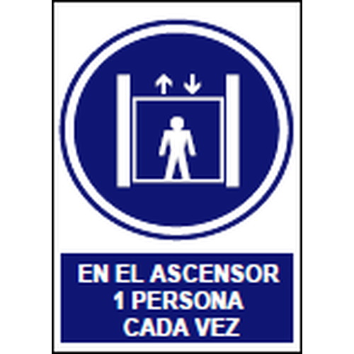 Señales de obligación y uso obligatorio en el trabajo. Disponibles en poliestireno blanco de 1mm, vinilo adhesivo y aluminio blanco de 0,8mm. Medidas: 210x290mm, 300x400mm, 400x600mm.