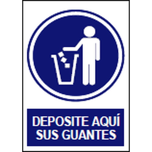 Señales de obligación y uso obligatorio en el trabajo. Disponibles en poliestireno blanco de 1mm, vinilo adhesivo y aluminio blanco de 0,8mm. Medidas: 210x290mm, 300x400mm, 400x600mm.