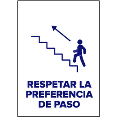 Señales de obligación y uso obligatorio en el trabajo. Disponibles en poliestireno blanco de 1mm, vinilo adhesivo y aluminio blanco de 0,8mm. Medidas: 210x290mm, 300x400mm, 400x600mm.