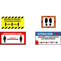 Señalización de seguridad para suelo con vinilo adhesivo  Señales para suelo en vinilos adhesivos antideslizantes