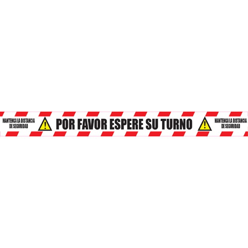 Pictogramas de seguridad específicos para el suelo. Fabricados en vinilo adhesivo, con laminador antideslizante de alta resistencia y dimensiones de 1000 x 100 milímetros. Señales adhesivas para suelos