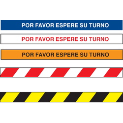 Señalización de seguridad para suelo con vinilo adhesivo  Señales para suelo en vinilos adhesivo antideslizante de 1000x100mm