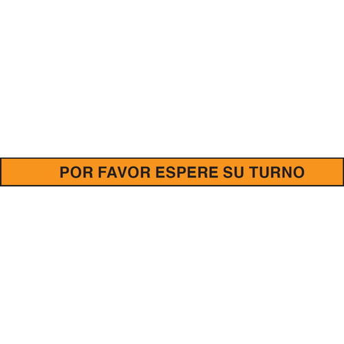 Pictogramas de seguridad específicos para el suelo. Fabricados en vinilo adhesivo, con laminador antideslizante de alta resistencia y dimensiones de 1000 x 100 milímetros. Señales adhesivas para suelos