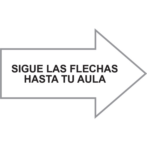 Señales para suelo en vinilos adhesivos antideslizantes de 210x150mm para centros escolares educativos (escuelas)