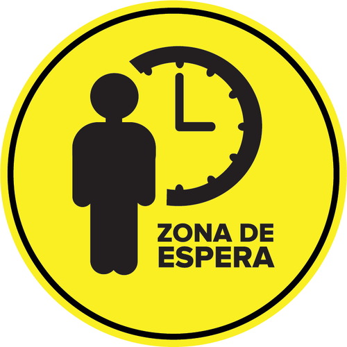 Señales para suelo en vinilos adhesivos antideslizantes de 300mm diámetro para centros escolares educativos (escuelas)