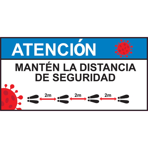 Señales para suelo en vinilos adhesivos antideslizantes