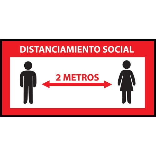 Señales para suelo en vinilos adhesivos antideslizantes