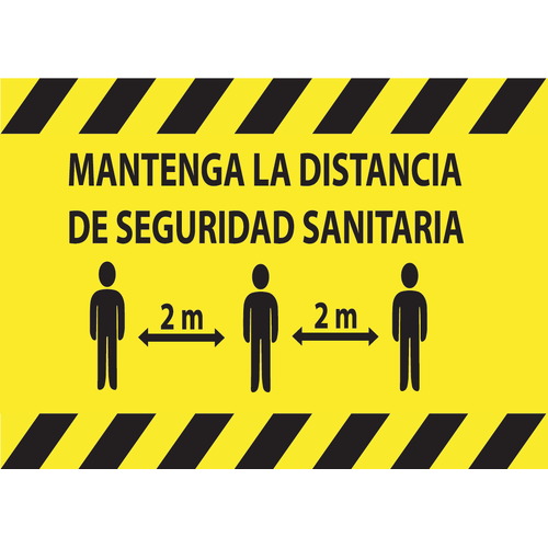 Señales para suelo en vinilos adhesivos antideslizantes