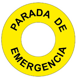 Carteleria variada 1048 SEÑAL DE PARADA DE EMERGENCIA
