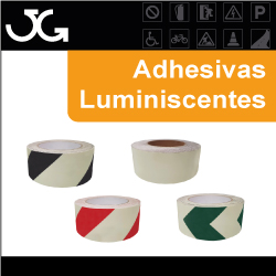 Cintas adhesivas fotoluminiscentes, luminiscentes