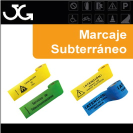 Cintas para marcaje de conductos subterráneos