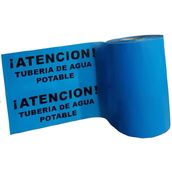 Cintas para marcaje de conductos subterráneos 115-30X250 Cinta 30cm x 250m Señalización subterránea ATENCIÓN Tubería de agua. Galga 300