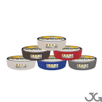 Cinta adhesiva antideslizante colores de 50mm x 18m Cintas antideslizantes con base autoadhesiva adecuada para la aplicación en superficies lisas de medidas. Disponible en gris, marrón, rojo, blanco, azul y transparente. Medidas de 50mm x 18m