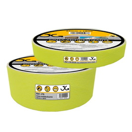 Cintas adhesivas antideslizantes  Cinta adhesiva antideslizante fluorescente amarilla de 25mm x 18m y 50mm x 18m