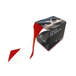 Cintas de señalización o balizamiento 108C Cinta señalización R/B de 7cm x 200m. Galga 100