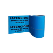 Cintas para marcaje de conductos subterráneos 115-30X250HILO Cinta 30cm x 250m Señalización subterránea ATENCIÓN Tubería de agua. Galga 300 con hilo de cobre