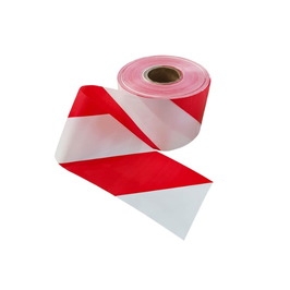 Cintas de señalización o balizamiento 122 Cinta señalización Roja-Blanca 10cm x 200m. Galga 400