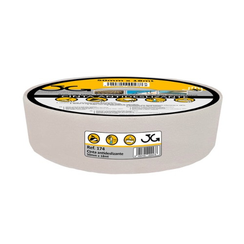 Cintas antideslizantes con base autoadhesiva adecuada para la aplicación en superficies lisas de medidas. Disponible en gris, marrón, rojo, blanco, azul y transparente. Medidas de 50mm x 18m