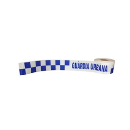 Equipamiento y material de señalizacion policial 180 Cinta señalización policía GUARDIA URBANA de 8cm x 200m Galga 300 Impresión a 2 caras