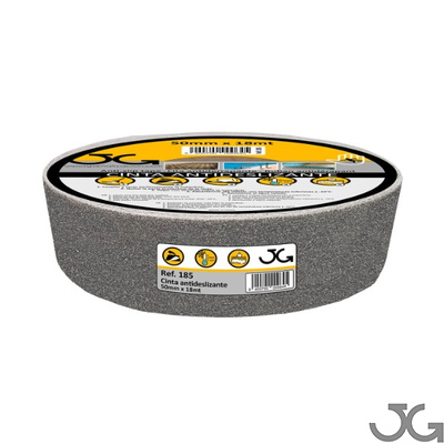 Cinta adhesiva antideslizante colores de 50mm x 18m Cintas antideslizantes con base autoadhesiva adecuada para la aplicación en superficies lisas de medidas. Disponible en gris, marrón, rojo, blanco, azul y transparente. Medidas de 50mm x 18m