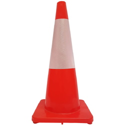 Cono Flexible 90202 Cono PVC flexible 70cm Banda Réflex 30 cm