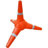 Cono Plegable y Tetrápodo 90300 Tetrápodo señalización con 4 bandas Réflex RA2