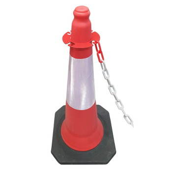 Conector de cadena METÁLICO para cono lacado en ROJO