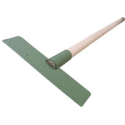 Rascador de acero pintado con mango de madera
