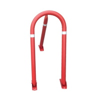 Cepos para parking y plantillas para pintar 421 Cepo acero lacado en rojo para Parking 31x57cm