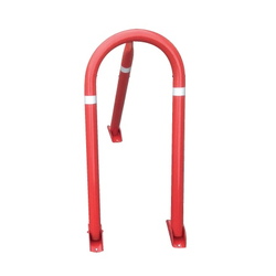 Cepos para parking y plantillas para pintar 421 Cepo acero lacado en rojo para Parking 31x57cm