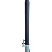 Pilonas o Bolardos metálicos Extraíbles 720EX Bolardo extraíble de acero negro, incluye base y llave