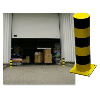 Bolardo protector metálico de 100cm altura y diferentes díametros