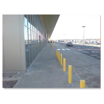 Bolardo protector metálico de 100cm altura y diferentes díametros