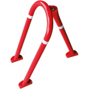 Cepo acero lacado en rojo para Parking 31x57cm
