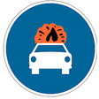R-414 Calzada para vehículos que transporten mercancías explosivas o inflamables