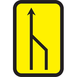 Señales y carteles TS de indicación de obra TS-54 Reducción de un carril por la derecha (2 a 1)